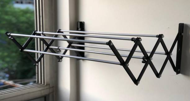 DRY LINE Steel Wall Cloth Dryer Stand 2.5 Feet ( 12 x 30 inch ) FOLDABLE RUST PROOF
