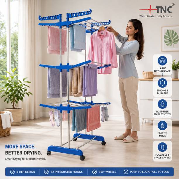 TNC Steel Floor Cloth Dryer Stand 1001