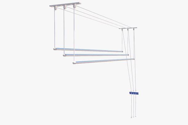 laxhmi industries Steel Wall Cloth Dryer Stand Ceiling Clothes Dryer- 4 ft