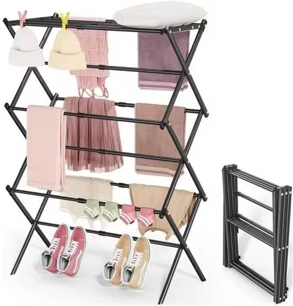 CFRHSEXDR Steel Floor Cloth Dryer Stand Steel Floor Cloth Dryer Stand