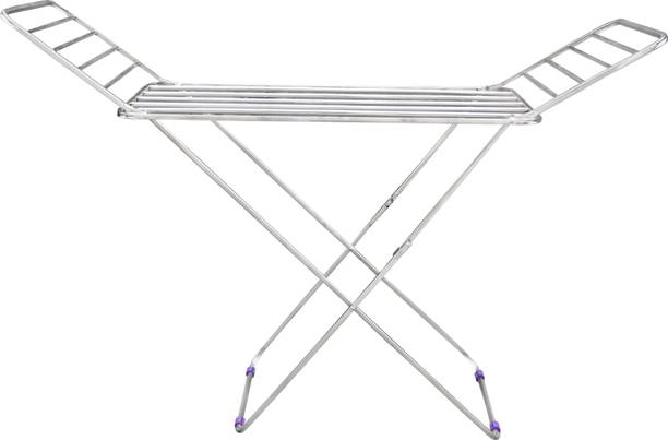 Unizone Steel, Plastic Floor Cloth Dryer Stand Foldable , 12 Month Warranty
