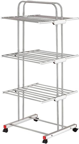 Ferio Steel Floor Cloth Dryer Stand cloth dryer stand for balcony