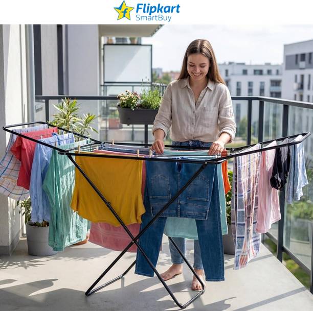 Flipkart SmartBuy Steel Floor Cloth Dryer Stand Cloth Stand-2345