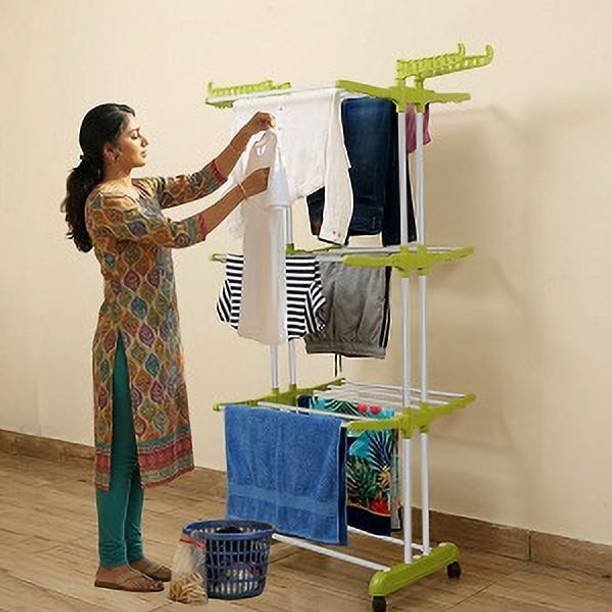 Homlix Steel Floor Cloth Dryer Stand DryQuick