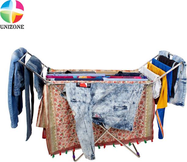 Unizone Steel Floor Cloth Dryer Stand 12 Month Warranty Foldable