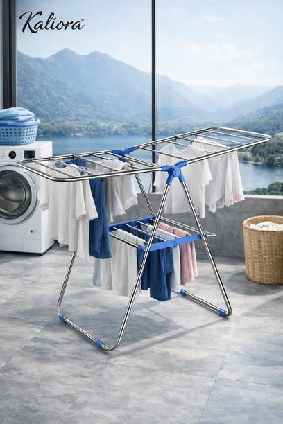 KALIORA Steel Floor Cloth Dryer Stand PREMIUM BUTTERFLY CLOTH STAND STAINLESS STEEL