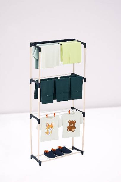SRMAJI STORE Plastic Ceiling Cloth Dryer Stand "Premium All-Plastic Multi-Layer Foldable Clothes Drying Indoor & Outdoor Use