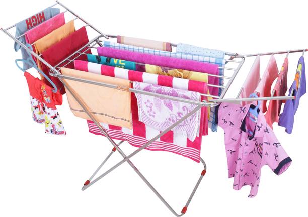 प्रोजैन स्टील Foldable cloth stand for Drying Clothes स्टील फ्लोर क्लॉथ ड्रायर स्टैंड