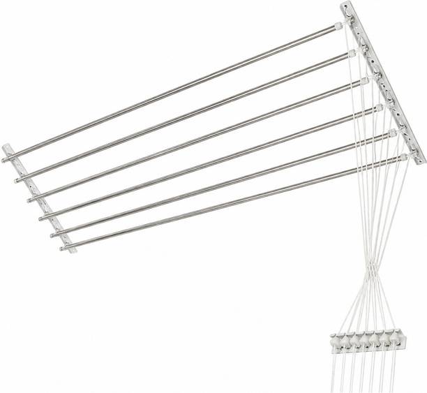 alif Nylon, Plastic, Steel Ceiling Cloth Dryer Stand Pulley Cloth Drying Hanger