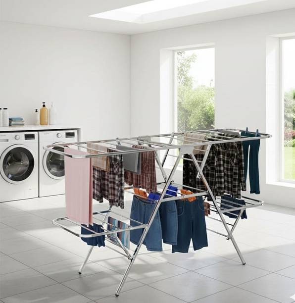 BLAZESKY Steel Floor Cloth Dryer Stand Cloth Dryer Stand Butterfly