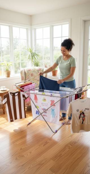 Shahalamsteel Steel Floor Cloth Dryer Stand SS-DRY-01