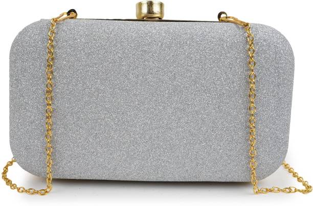 Casual, Formal, Party, Sports Grey  Clutch Price in India
