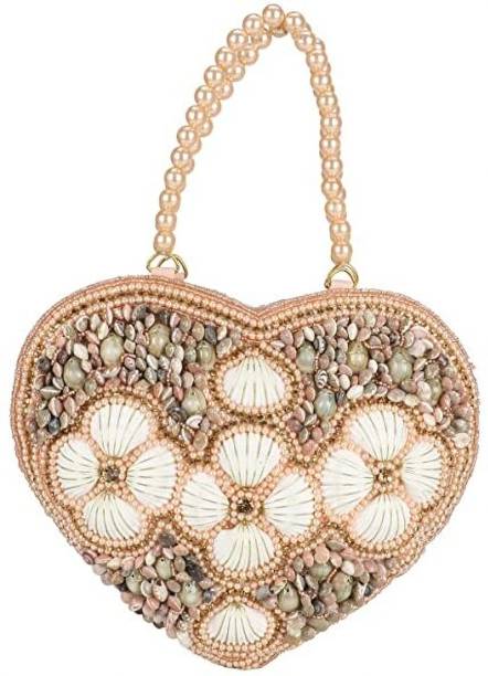 Party, Casual Peach  Clutch Price in India