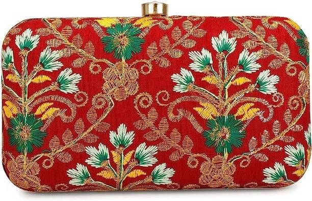 Party Maroon, Multicolor  Clutch