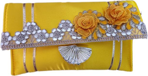 Formal Yellow  Clutch Price in India