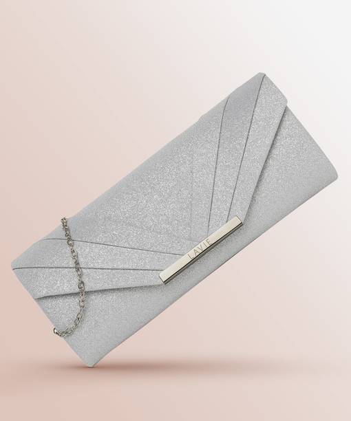 Casual Silver  Clutch  - Mini