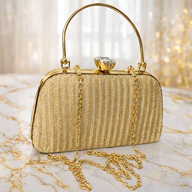Party, Formal Gold  Clutch