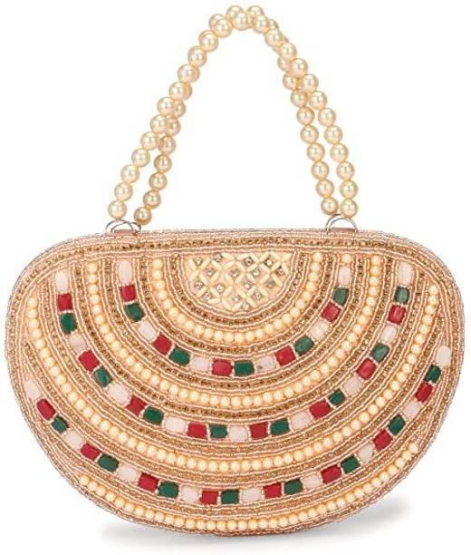 Party, Casual Peach  Clutch Price in India