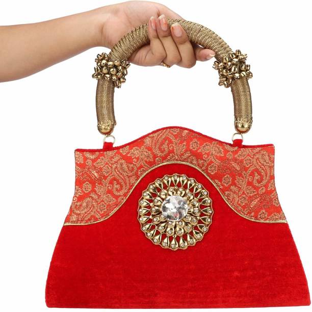 Party, Casual Red  Clutch