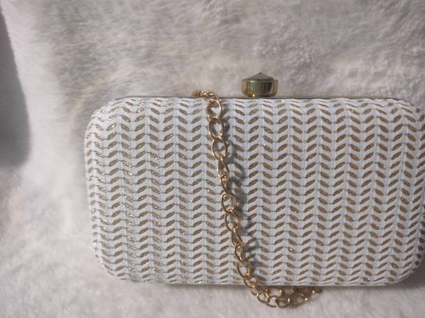 Party, Casual White  Clutch Price in India