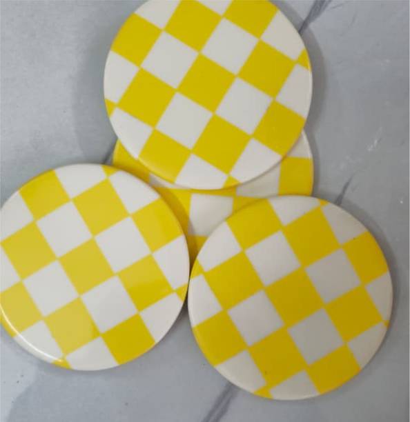 The Furr Company Round Reversible Resin Coaster Set