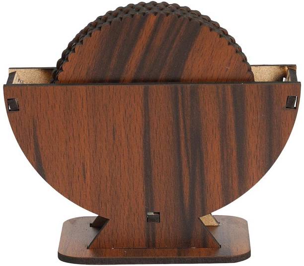 Craftzo Round Wood Coaster Set