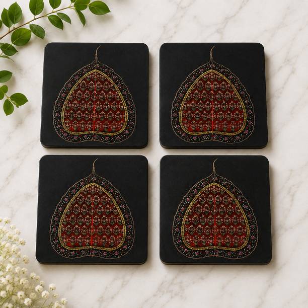 House Of Heritage Square Wood Coaster Set