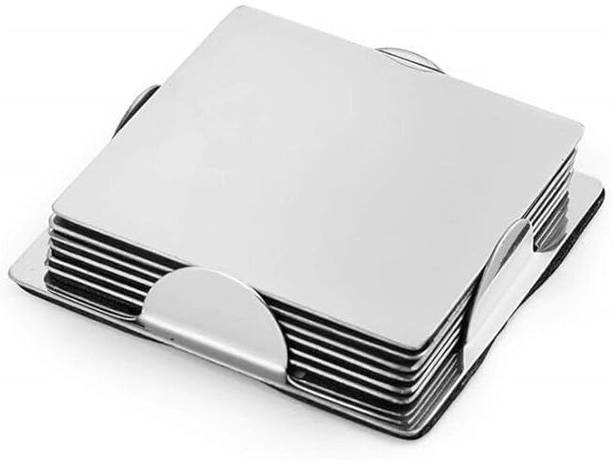 SHASSY Square Reversible Steel Coaster Set
