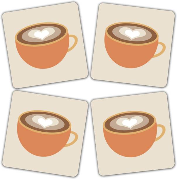 Get Fatang Square Reversible Medium Density Fibreboard Coaster Set
