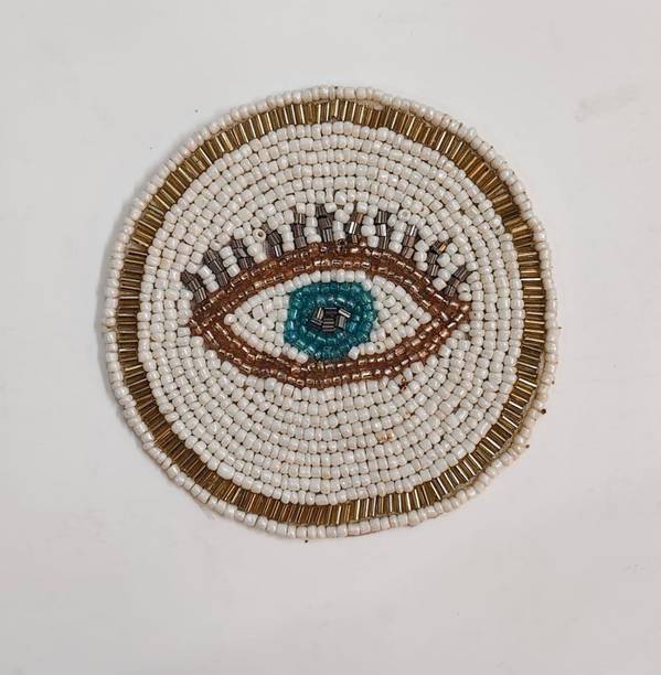 HINAZ Round Glass Coaster Set