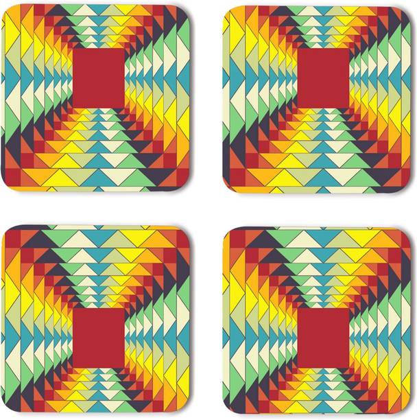 Coastify Square Wood Coaster Set
