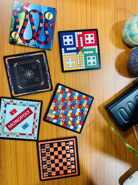 Sketchfab Square Wood Coaster Set