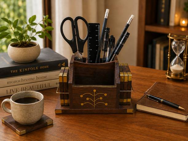 Zenlyf Square Reversible Wood Coaster Set