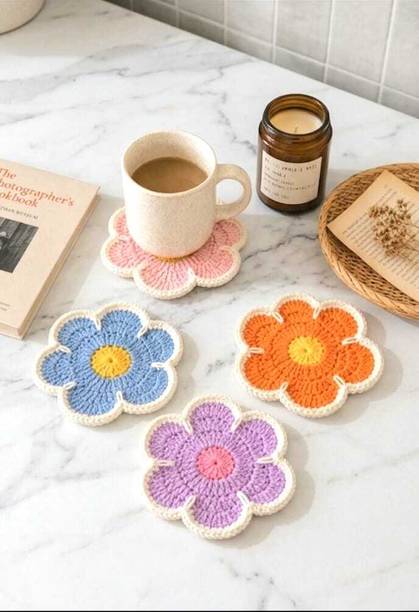 CHHABIS Round Woolen Coaster