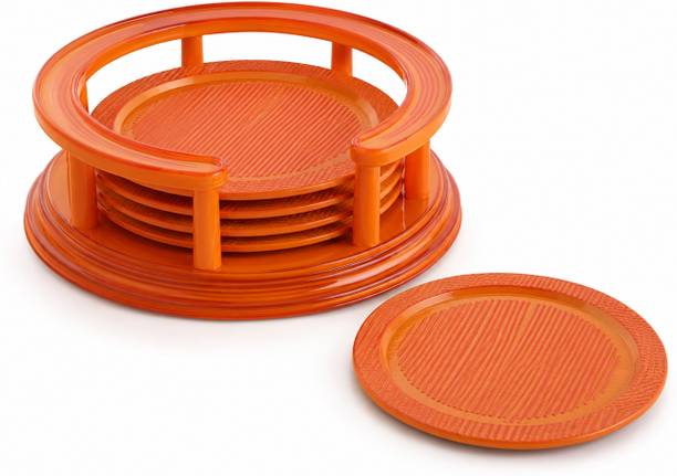 SUNLIFE Round Reversible PVC Coaster Set