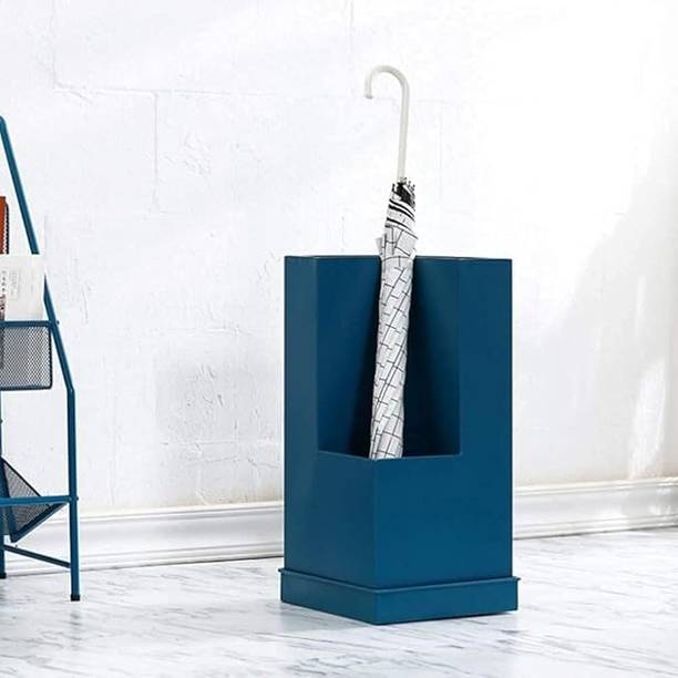 Indian Decor 56103 Metal Umbrella Holder, Square Free Standing Umbrella Holder, Metal Umbrella Stand