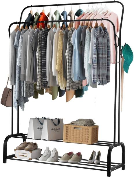 Bigkart Clothes Hanger Stand for Bedroom | Dress Display Rack for Boutiques/Showrooms Metal Coat and Umbrella Stand