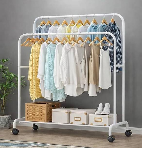 Vozica Steel Floor Cloth Dryer Stand Clothing Rack Heavy-Duty Metal Coat Stand