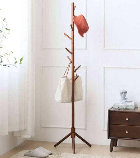 GRACIOUS MART Solid Wood Coat Stand