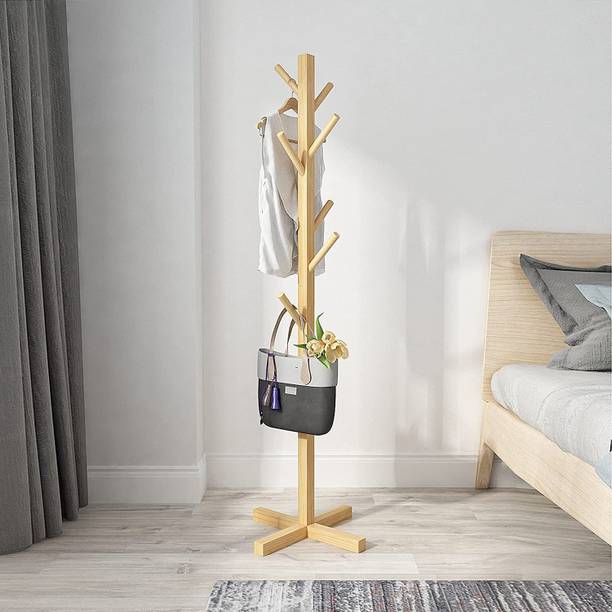 GRACIOUS MART Solid Wood Coat Stand