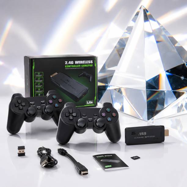 M8 Pro 4K Game BJ Stick 64GB 20000+ Games Dual Wireless HDMI Console with Game and Expansion Pack