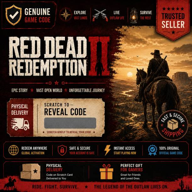 Red Dead Redemption 2 Digital Game Key – RDR2 Game Activation Key with Game and Expansion Pack