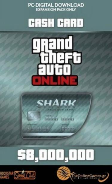 Grand Theft Auto Online: Megalodon Shark Cash Card - 8,000,000$ ROCKSTAR (PC) with Expansion Pack Only