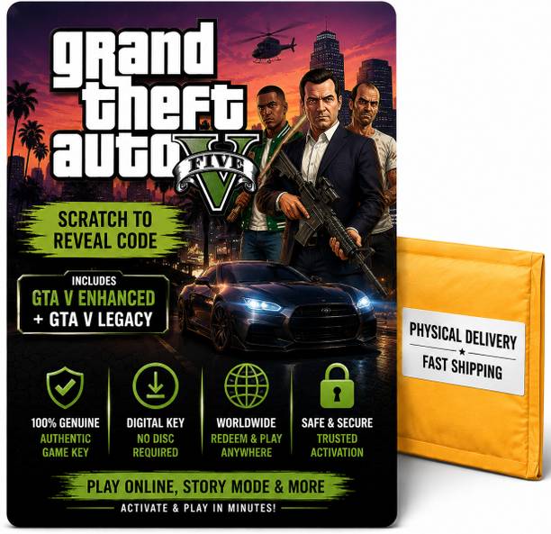 Grand Theft Auto V Redeem Code – GTA 5 PC License Key Enhanced Edition with Game and Expansion Pack
