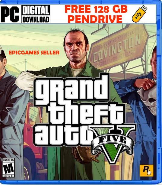 GTA V PC Digital Download With 128GB Pen-Drive Free No-CD-No-DVD) Legacy Edition