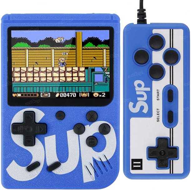 Video Games for Kids Sound & Rechargeable HD Screen with 400 Classic Super Game Black Edition