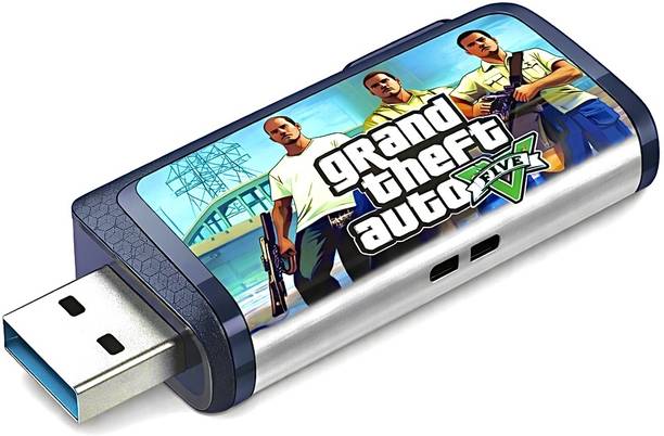 GTA V For PC Pre-Installed Game In 128GB USB Drive Deluxe Edition
