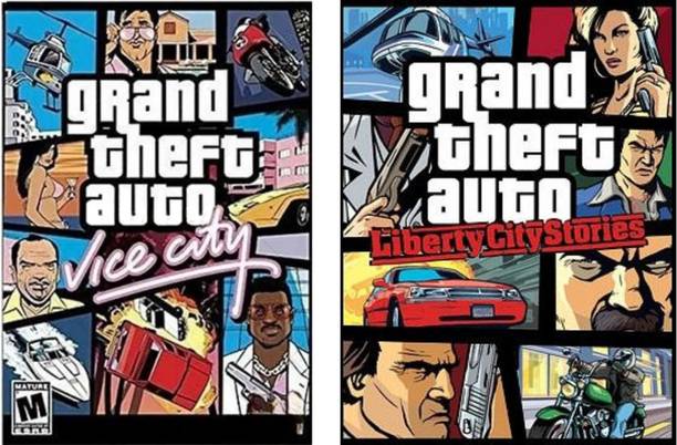 GTA Vice City | GTA Liberty City Stories | 2 in 1 Combo | NO CD/DVD |