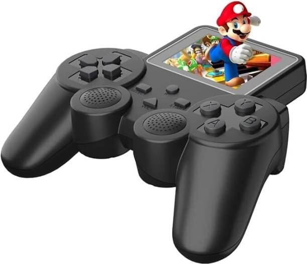 ™S10-Handheld Game Console,Classic Retro Video Gaming Player Colorful LCD Screen Black Edition