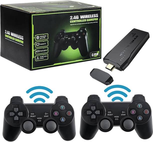 GameStick 2.4G Wireless Controller 4K HD Console Built-in 20k+ Retro Games S20 Black Edition